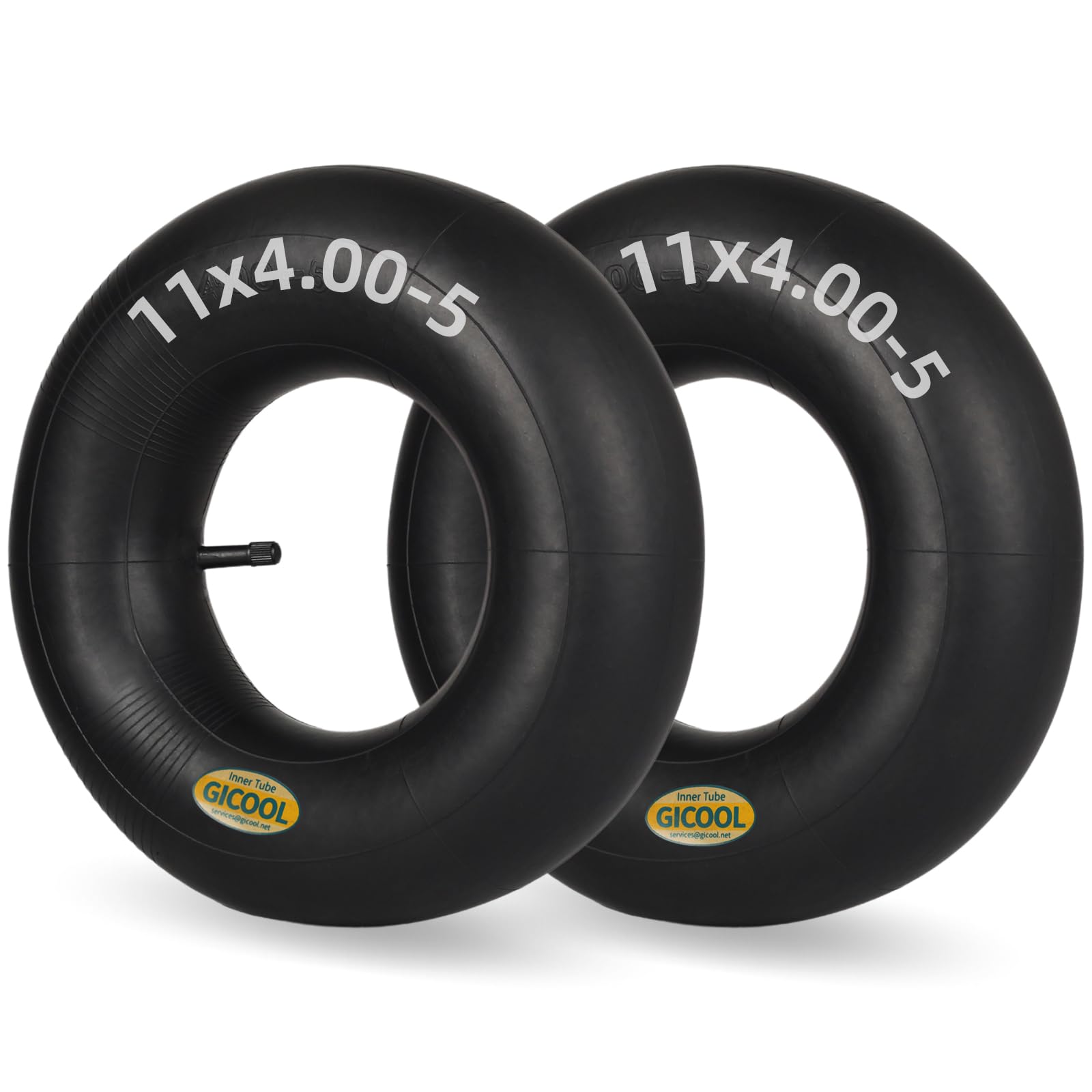 11x4.00-5 Replacement Inner Tube, 2 Pack with TR-13 Valve Stem, Heavy ...