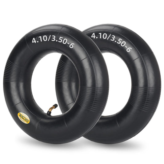 4.10/3.50-6 Replacement Inner Tube, 2 Pack with TR-87 Valve Stem, Heavy Duty, For 13" Tires Wheelbarrow Garden Utility Wagon Go Cart Lawn Mower