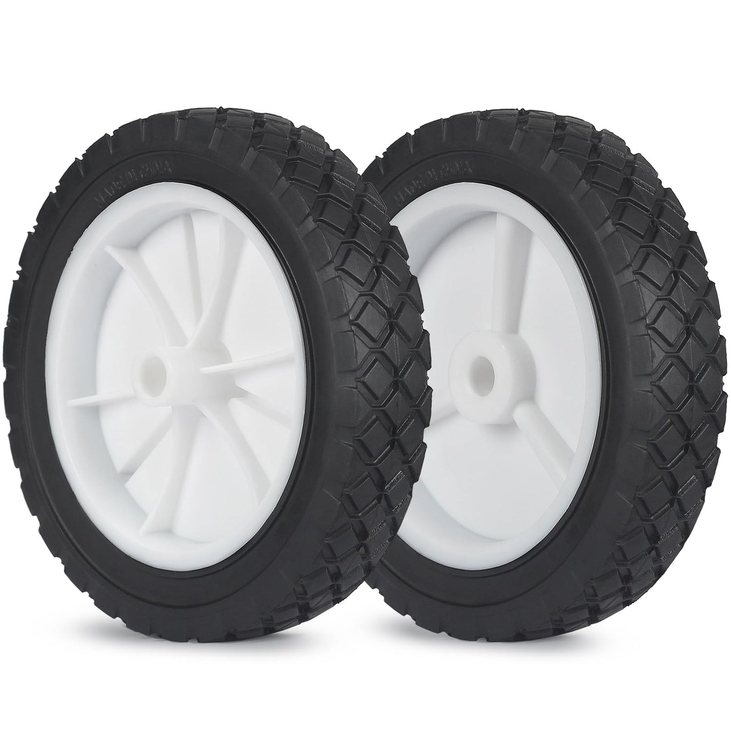 7 Inch Wheels for Oregon 72-107 Hand Trucks, Replacement Wheels Fit for Lawn Mower Wagon Utility Cart, Pack of 2
