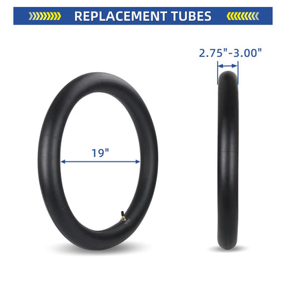2.75/3.00-19” Dirt Bike Inner Tubes, 2 Pack with TR4 Valve Stem, 70/100-19 Heavy-Duty Inner Tubes, Replacement Tubes for Motorcycle, Dirt Bike, Pit Bike and More