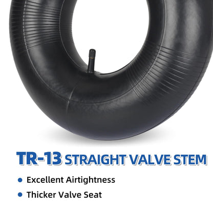 13x6.50-6 Inner Tube, 2 Pack with TR-13 Valve Stem, Heavy Duty, Universal Fit for Ride-on Mower, Razor Dirt Quad Lawn Mower, Yard Trailer, Go Kart, ATV, Yard Tractor, Snow Blower