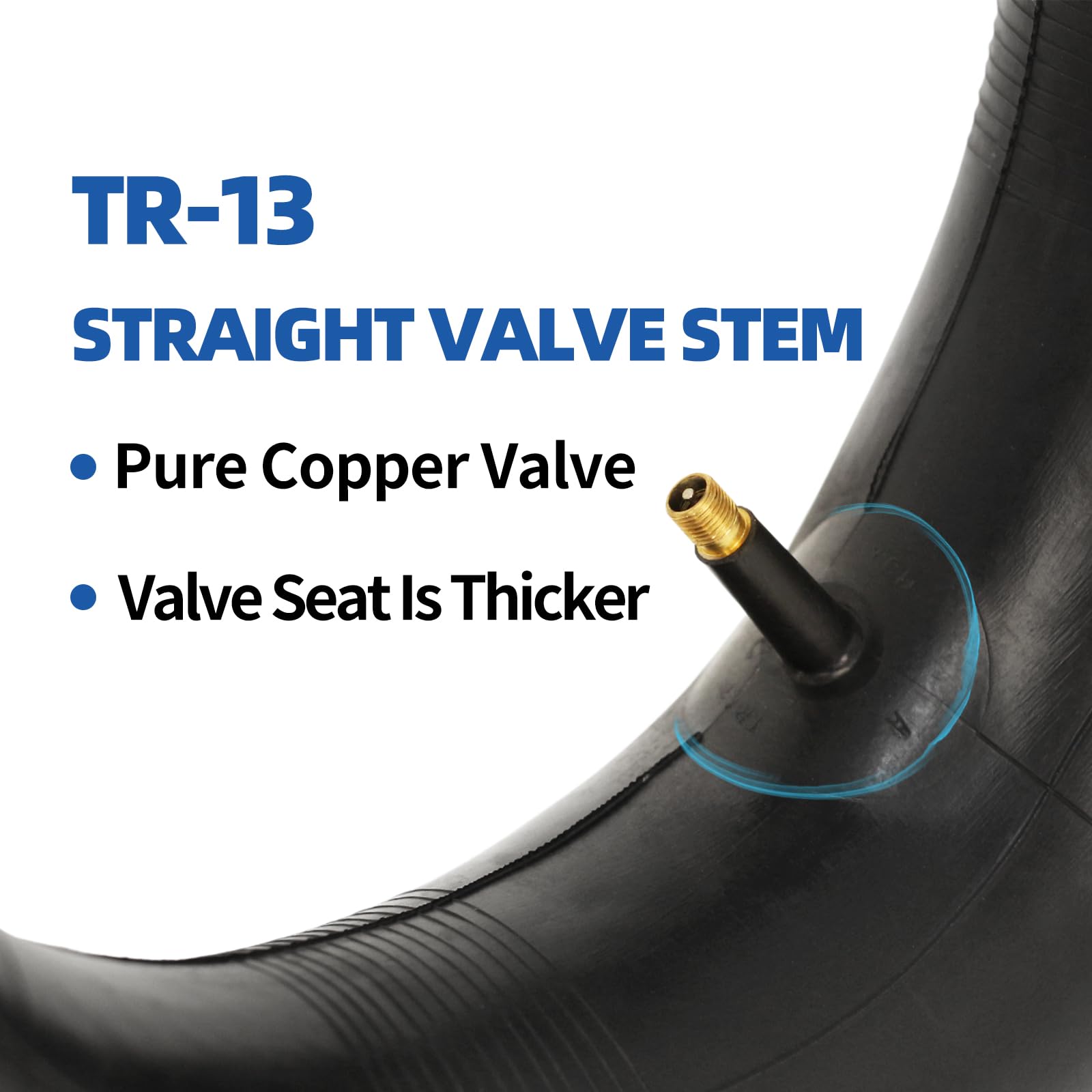 16x6.50-8, 16x7.50-8 Inner Tube, 2 Pack with TR-13 Valve Stem, Heavy Duty, for Mower Tractor Golf Cart Garden Trailer and More