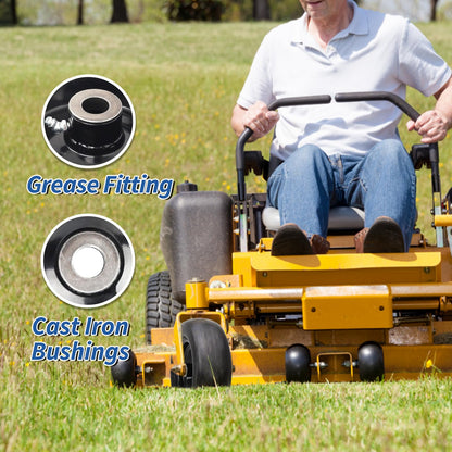11x4.00-5” Flat Free Lawn Mower Tire and Wheel
