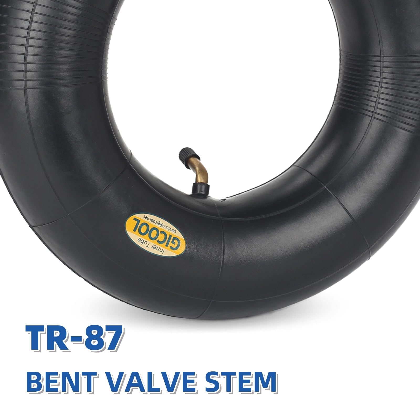 4.10/3.50-6 Replacement Inner Tube, 2 Pack with TR-87 Valve Stem, Heavy Duty, For 13" Tires Wheelbarrow Garden Utility Wagon Go Cart Lawn Mower