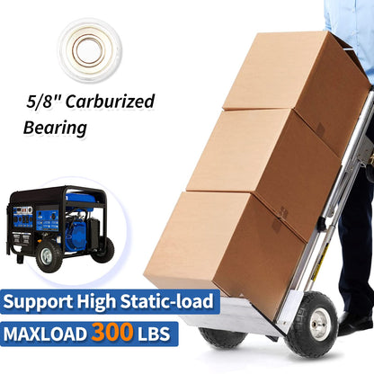 4.10/3.50-4" Tire and Wheel, 10" Pneumatic Tire, with 2.25" Offset Hub, 5/8" Axle Bore Hole, Sealed Bearings, for Hand Truck Trolley Dolly Garden Wagon Cart Wheel Replacement(2 Pack)