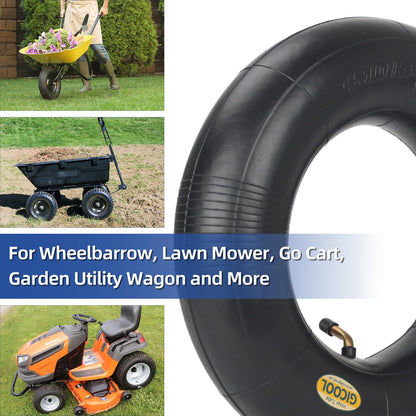 4.10/3.50-6 Replacement Inner Tube, 2 Pack with TR-87 Valve Stem, Heavy Duty, For 13" Tires Wheelbarrow Garden Utility Wagon Go Cart Lawn Mower