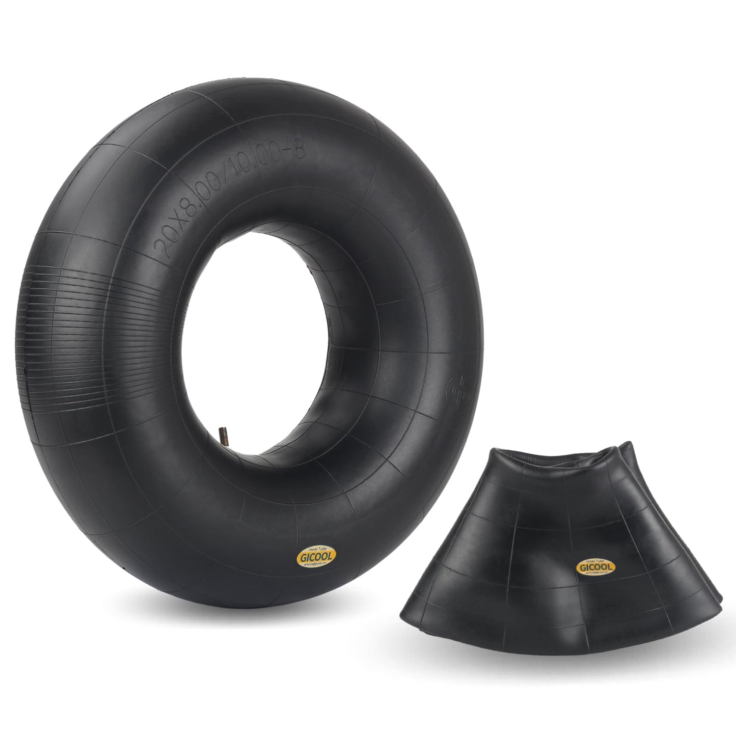 20x8.00-8 20x10.00-8 Inner Tubes, 2 Pack with TR4 Valve Stem, Heavy-Duty Replacement Tubes for Lawn Mowers, Tractors, Riding Mowers, Golf Carts, Scooters, Go Karts, Wagons, Garden Trailers
